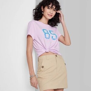 NWT Wild Fable High Rise Chino Mini Skirt Size 18